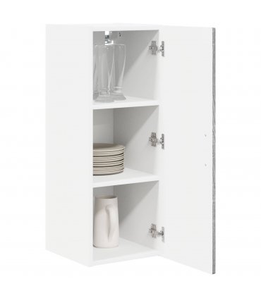 vidaXL Wall Cabinet PORTO 2 pcs Grey Sonoma 30 x 31 x 80 cm — Model: 2x wall cabinet (1 door)