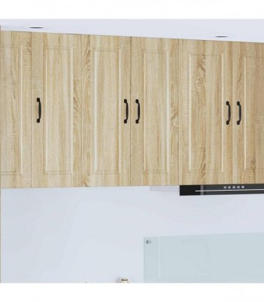 vidaXL Wall Cabinet PORTO Sonoma Oak 60 x 31 x 80 cm Engineered Wood — Model: 1x wall cabinet (2 doors)