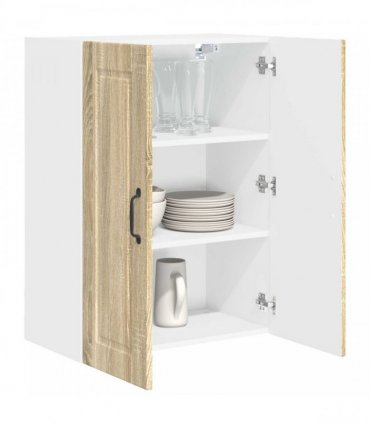 vidaXL Wall Cabinet PORTO Sonoma Oak 60 x 31 x 80 cm Engineered Wood — Model: 1x wall cabinet (2 doors)