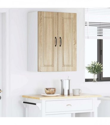 vidaXL Wall Cabinet PORTO Sonoma Oak 60 x 31 x 80 cm Engineered Wood — Model: 1x wall cabinet (2 doors)