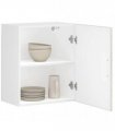 vidaXL Kitchen Wall Cabinet Porto Concrete Grey Engineered Wood — Size: 50 x 31 x 60 cm, Model: 1x wall cabinet (1 door)