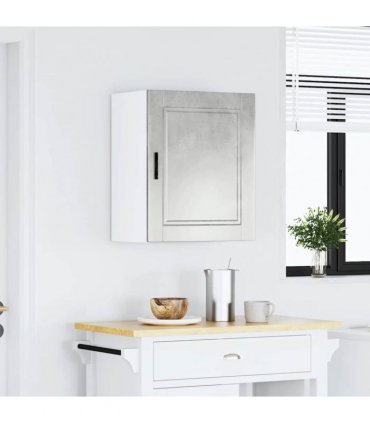 vidaXL Kitchen Wall Cabinet Porto Concrete Grey Engineered Wood — Size: 50 x 31 x 60 cm, Model: 1x wall cabinet (1 door)