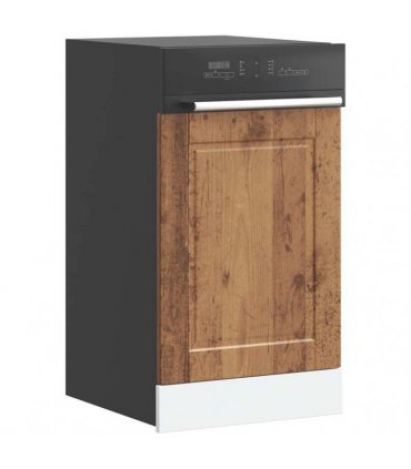 vidaXL Dishwasher Panel Porto Old Wood 45x1,5x57 cm Engineered Wood — Size: 45 x 1.5 x 67 cm, Model: 1x dishwasher panel