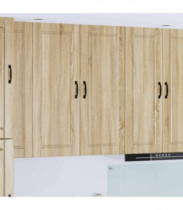 vidaXL Wall Cabinet PORTO Sonoma Oak 40 x 31 x 100 cm Engineered Wood — Model: 1x wall cabinet (1 door)