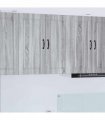 vidaXL Wall Cabinet PORTO Grey Sonoma 80 x 31 x 80 cm Engineered Wood — Model: 1x wall cabinet (2 doors)