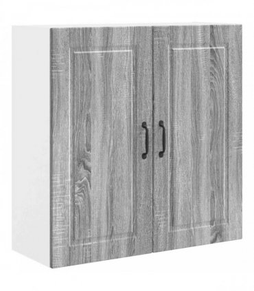 vidaXL Wall Cabinet PORTO Grey Sonoma 80 x 31 x 80 cm Engineered Wood — Model: 1x wall cabinet (2 doors)