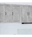 vidaXL Wall Cabinet PORTO Concrete Grey 50 x 31 x 80 cm — Model: 1x wall cabinet (1 door)