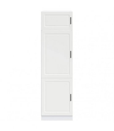 vidaXL Kitchen Cupboard "Porto" White Engineered Wood — Size: 60 x 57 x 207 cm, Model: 1x cupboard