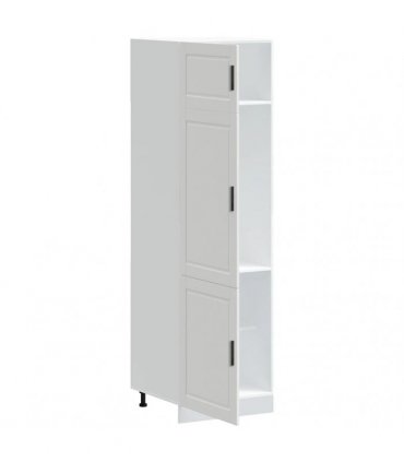 vidaXL Kitchen Cupboard "Porto" White Engineered Wood — Size: 60 x 57 x 207 cm, Model: 1x cupboard