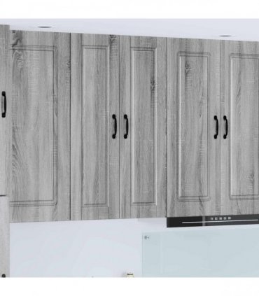 vidaXL Wall Cabinet PORTO Grey Sonoma 30 x 31 x 100 cm Engineered Wood — Model: 1x wall cabinet (1 door)
