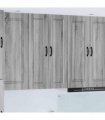 vidaXL Wall Cabinet PORTO Grey Sonoma 30 x 31 x 100 cm Engineered Wood — Model: 1x wall cabinet (1 door)