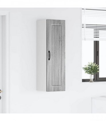 vidaXL Wall Cabinet PORTO Grey Sonoma 30 x 31 x 100 cm Engineered Wood — Model: 1x wall cabinet (1 door)