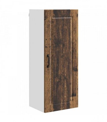 vidaXL Wall Cabinet PORTO Old Wood 40 x 31 x 100 cm Engineered Wood — Model: 1x wall cabinet (1 door)