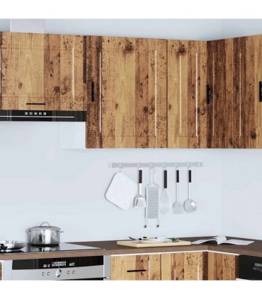 vidaXL Kitchen Wall Cabinet Porto Old Wood Engineered Wood — Size: 50 x 31 x 60 cm, Model: 1x wall cabinet (1 door)
