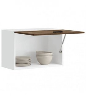 vidaXL Kitchen Wall Cabinet Porto Brown Oak Engineered Wood — Size: 60 x 31 x 40 cm, Model: 1x wall cabinet (1 flap door)