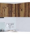 vidaXL Wall Corner Cabinet PORTO Old Wood 57 x 57 x 80 cm — Model: 1x wall corner cabinet