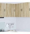 vidaXL Wall Corner Cabinet PORTO Sonoma Oak 57 x 57 x 80 cm — Model: 1x wall corner cabinet