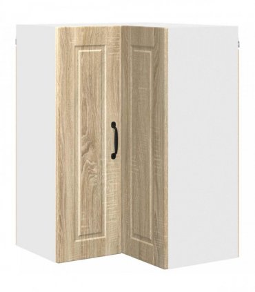 vidaXL Wall Corner Cabinet PORTO Sonoma Oak 57 x 57 x 80 cm — Model: 1x wall corner cabinet