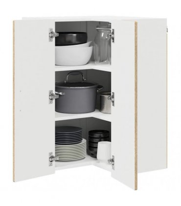 vidaXL Wall Corner Cabinet PORTO Sonoma Oak 57 x 57 x 80 cm — Model: 1x wall corner cabinet