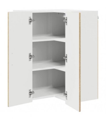vidaXL Wall Corner Cabinet PORTO Sonoma Oak 57 x 57 x 80 cm — Model: 1x wall corner cabinet