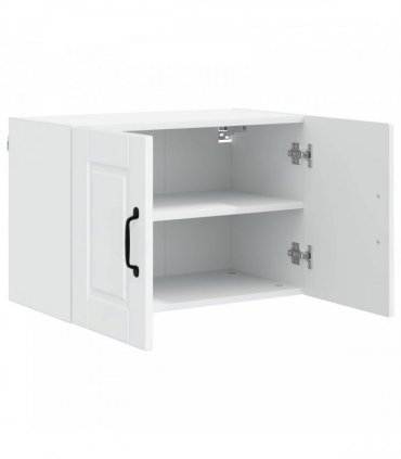vidaXL Wall Cabinet PORTO 2 pcs High Gloss White 60 x 31 x 40 cm — Model: 2x wall cabinet (2 doors)