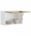 vidaXL Kitchen Wall Cabinet Porto Sonoma Oak Engineered Wood — Size: 60 x 31 x 40 cm, Model: 1x wall cabinet (1 flap door)