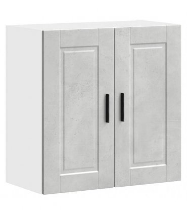 vidaXL Kitchen Wall Cabinet Porto Concrete Grey Engineered Wood — Size: 60 x 31 x 60 cm, Model: 1x wall cabinet (2 doors)