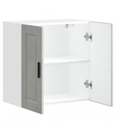 vidaXL Kitchen Wall Cabinet Porto Concrete Grey Engineered Wood — Size: 60 x 31 x 60 cm, Model: 1x wall cabinet (2 doors)