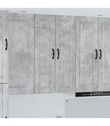 vidaXL Wall Cabinet PORTO Concrete Grey 30 x 31 x 100 cm — Model: 1x wall cabinet (1 door)