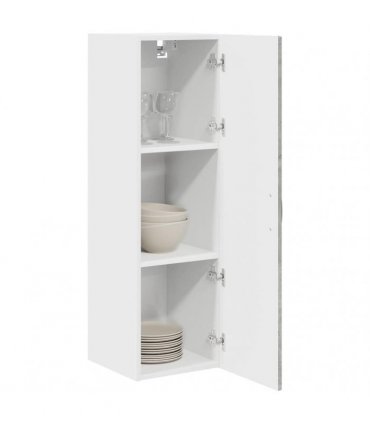 vidaXL Wall Cabinet PORTO Concrete Grey 30 x 31 x 100 cm — Model: 1x wall cabinet (1 door)