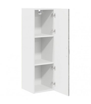 vidaXL Wall Cabinet PORTO Concrete Grey 30 x 31 x 100 cm — Model: 1x wall cabinet (1 door)