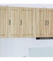 vidaXL Wall Cabinet PORTO Sonoma Oak 50 x 31 x 80 cm Engineered Wood — Model: 1x wall cabinet (1 door)