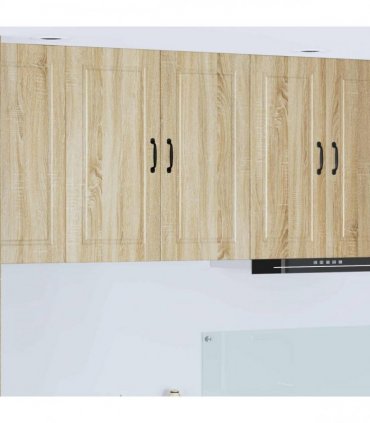 vidaXL Wall Cabinet PORTO Sonoma Oak 80 x 31 x 80 cm Engineered Wood — Model: 1x wall cabinet (2 doors)