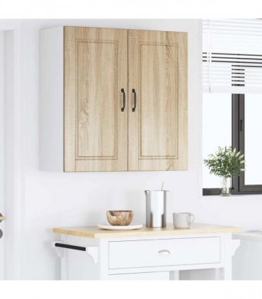 vidaXL Wall Cabinet PORTO Sonoma Oak 80 x 31 x 80 cm Engineered Wood — Model: 1x wall cabinet (2 doors)