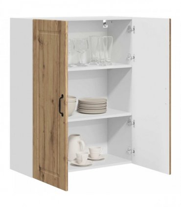 vidaXL Wall Cabinet PORTO Artisan Oak 80 x 31 x 100 cm Engineered Wood — Model: 1x wall cabinet (2 doors)