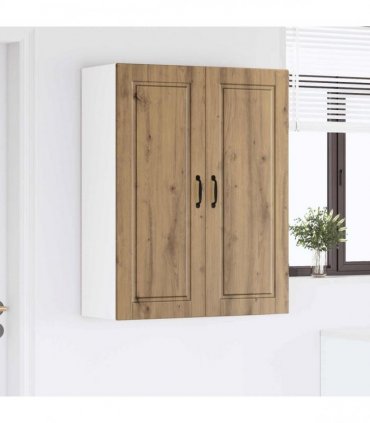 vidaXL Wall Cabinet PORTO Artisan Oak 80 x 31 x 100 cm Engineered Wood — Model: 1x wall cabinet (2 doors)