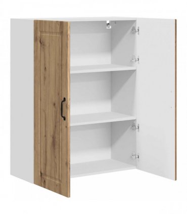 vidaXL Wall Cabinet PORTO Artisan Oak 80 x 31 x 100 cm Engineered Wood — Model: 1x wall cabinet (2 doors)