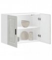vidaXL Kitchen Wall Cabinet Porto Concrete Grey Engineered Wood — Size: 80 x 31 x 60 cm, Model: 1x wall cabinet (2 doors)