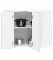 vidaXL Kitchen Wall Corner Cabinet "Porto" Sonoma Oak Engineered Wood — Size: 57 x 57 x 60 cm, Model: 1x wall corner cabinet