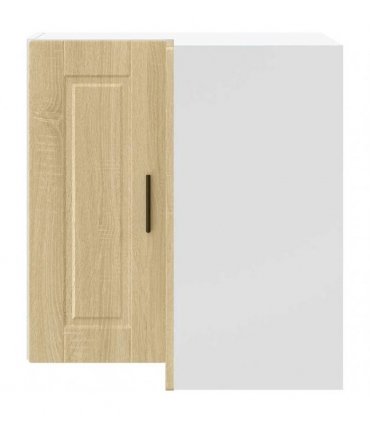 vidaXL Kitchen Wall Corner Cabinet "Porto" Sonoma Oak Engineered Wood — Size: 57 x 57 x 60 cm, Model: 1x wall corner cabinet