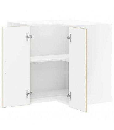 vidaXL Kitchen Wall Corner Cabinet "Porto" Sonoma Oak Engineered Wood — Size: 57 x 57 x 60 cm, Model: 1x wall corner cabinet