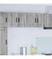 vidaXL Wall Cabinet PORTO 2 pcs Grey Sonoma 60 x 31 x 40 cm — Model: 2x wall cabinet (2 doors)