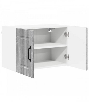 vidaXL Wall Cabinet PORTO 2 pcs Grey Sonoma 60 x 31 x 40 cm — Model: 2x wall cabinet (2 doors)