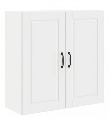 vidaXL Wall Cabinet PORTO White 80 x 31 x 80 cm Engineered Wood — Model: 1x wall cabinet (2 doors)