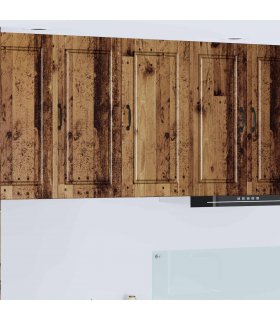 vidaXL Wall Cabinet PORTO Old Wood 40 x 31 x 80 cm Engineered Wood — Model: 1x wall cabinet (1 door)