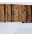 vidaXL Wall Cabinet PORTO Old Wood 40 x 31 x 80 cm Engineered Wood — Model: 1x wall cabinet (1 door)