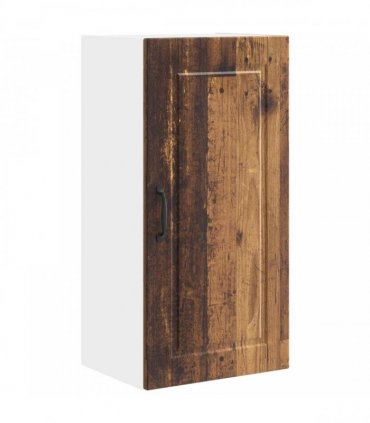 vidaXL Wall Cabinet PORTO Old Wood 40 x 31 x 80 cm Engineered Wood — Model: 1x wall cabinet (1 door)