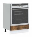 vidaXL Oven Cabinet Porto Smoked Oak Engineered Wood — Size: 60 x 46 x 81.5 cm, Model: 1x oven cabinet