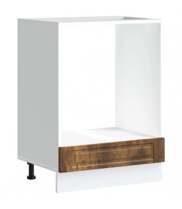 vidaXL Oven Cabinet Porto Smoked Oak Engineered Wood — Size: 60 x 46 x 81.5 cm, Model: 1x oven cabinet