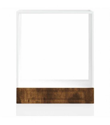 vidaXL Oven Cabinet Porto Smoked Oak Engineered Wood — Size: 60 x 46 x 81.5 cm, Model: 1x oven cabinet